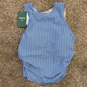 HALARA Blue and White Patterned Tank Top (A(29)